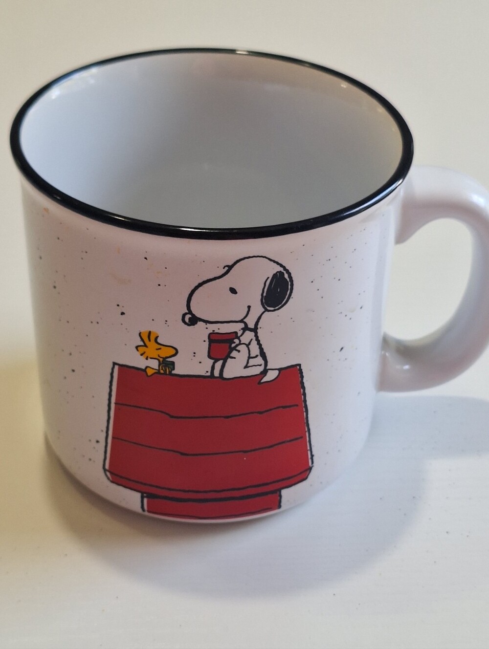 Peanuts Snoopy Woodstock Doghouse 20 oz Ceramic Coffee Mug Campfire Cup